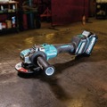 Clearance Center | Makita GAG11M1 40V Max XGT Brushless Lithium-Ion 5 in. Cordless X-LOCK AWS Angle Grinder with Electric Brake Kit (4 Ah) image number 9