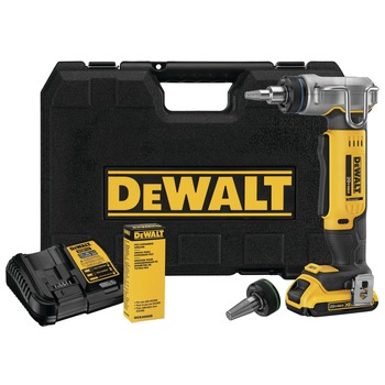 PLUMBING AND DRAIN CLEANING | Factory Reconditioned Dewalt 20V MAX 1/2 in. and 3/4 in. Cordless PEX Expansion Tool Kit - DCE400D1R