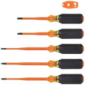 Screwdrivers | Klein Tools 33736INS 6-Piece 1000V Slim-Tip Insulated Screwdriver Set image number 1
