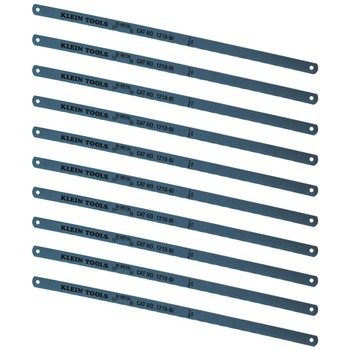 BLADES | Klein Tools 1218BI-P 10-Piece 12 in. 18 TPI Bi-Metal Blade Set
