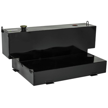 JOBOX 98 Gallon Short-Bed L-Shaped Steel Liquid Transfer Tank - Black - 498002