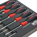 Screwdrivers | Wiha Tools 53180 10-Piece SoftFinish XHeavy Duty Cushion Grip Screwdriver Tray Set image number 3