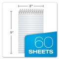  | Ampad 45-093 Narrow Ruled Memo Pads With (60) 3 in. x 5 in. Sheets - White Sheet/Assorted Cover Colors (3/Pack) image number 2