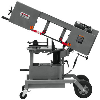 STATIONARY BAND SAWS | JET HVBS-10 115V 1 HP Portable Dual Miter Bandsaw - JT9-424463