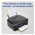  | Avery 11516 Print-On 11 in. x 8.5 in. 5-Tab Customizable Unpunched Dividers - White (5/Pack) image number 1