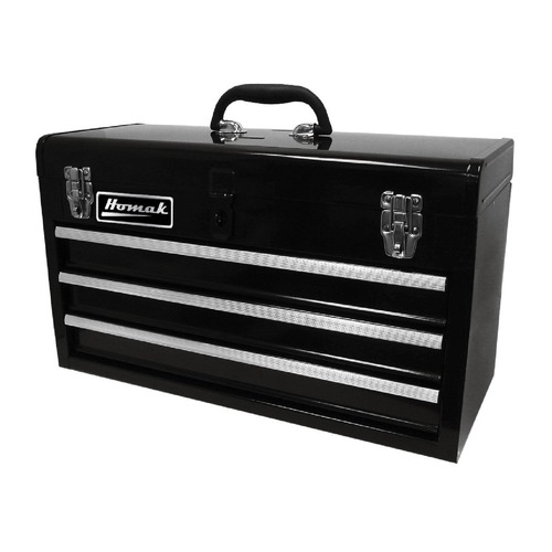 Tool Chests | Homak BK01032101 3-Drawer 20 in. Toolbox - Black image number 0