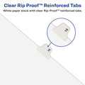 July Member-Exclusive Offer Save 10% off on One Item | Avery 01426 11 x 8.5 Avery Style Preprinted Legal Exhibit Side Z 26-Tab Index Dividers - White (25/Pack) image number 1