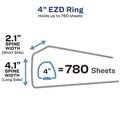 July Member-Exclusive Offer Save 10% off on One Item | Avery 79994 3 Locking One Touch EZD Rings 4 in. Capacity 11 in. x 8.5 in. Heavy-Duty Non-View Binder with DuraHinge and Spine Label - Black image number 1