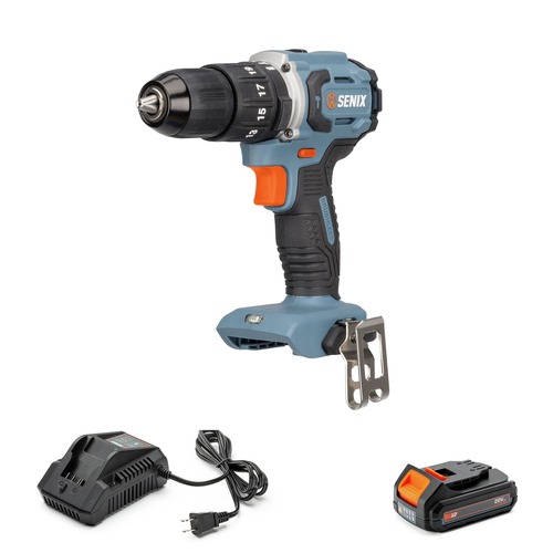 Hammer Drills | Senix PDHX2-M2 20V MAX Brushless Lithium-Ion 1/2 in. Cordless Hammer Drill Kit (2 Ah) image number 0