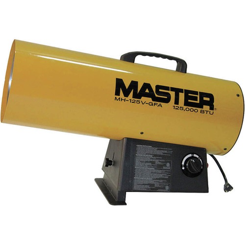 Job Site Heaters | Master MH-125V-GFA-A 125000 BTU Propane LP Variable Output Portable Gas Forced Air Heater image number 0