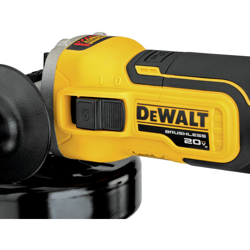 Dewalt Dcg405b 20v Max 4 5 In Slide Switch Cordless Small Angle