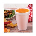  | Dart 12J12 12 oz. Foam Drink Cups - White (25/Pack) image number 2
