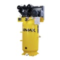 Stationary Air Compressors | EMAX EI07V080V1 7.5 HP 80 Gallon 2-Stage Single Phase Industrial V4 Pressure Lubricated Solid Cast Iron Pump 100 PSI Air Compressor image number 1