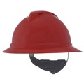  | MSA 10167915 V-Gard 500 Fas-Trac III 4-Point Vented Hat - Red image number 0