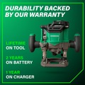 Plunge Base Routers | Metabo HPT M3612DAM MultiVolt 36V Brushless Lithium-Ion Cordless Plunge Router Kit (2.5 Ah) image number 10