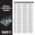 Drill Driver Bits | Klein Tools 53000 29-Piece Regular-Point Drill-Bit Set image number 1
