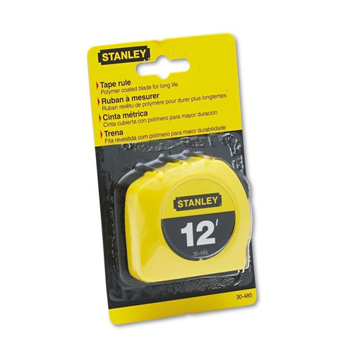 Measuring Tools | Bostitch 30-485 1/2 in. x 12 ft. Power Return Tape Measure with Belt Clip - Yellow image number 0