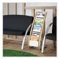 July Member-Exclusive Offer Save 10% off on One Item | Alba DDEXPO6WBC 19.68 x 13.38 x 36.61 Literature Floor Display Rack - White/Woodgrain image number 3