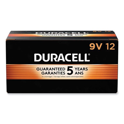  | Duracell MN1604BKD 9V CopperTop Alkaline Batteries (12/Box) image number 0