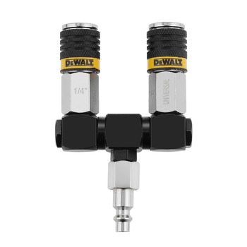 Dewalt DXCM041-0118 2-Way 360-Degrees Swivel Air Hose Splitter