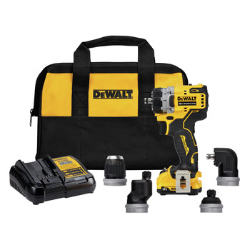 DRILLS | Dewalt XTREME 12V MAX Brushless Lithium-Ion Cordless 5-In-1 Drill Driver Kit (2 Ah) - DCD703F1