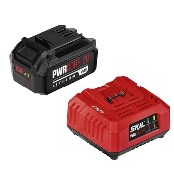 Skil 20V PWRCORE 20 Battery and Charger Starter Kit (4 Ah) - CB5196B-11