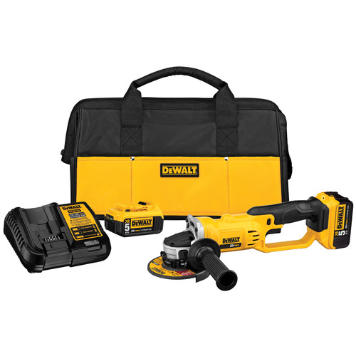 Cut Off Grinders | Dewalt DCG412P2 20V MAX Brushed Lithium-Ion 5 in. Cordless Grinder Kit with (2) 5 Ah Batteries image number 0