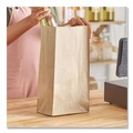  | Ross & Wallace Paper Products 100320500PK/BL 8.25 in. x 5.25 in. x 16.13 in. #20 Size Grocery Paper Bags - Kraft (500/Bundle) image number 3