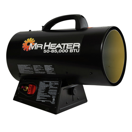 Job Site Heaters | Mr. Heater MHQ85FAV 50,000 - 85,000 BTU Forced Air Propane Heater image number 0