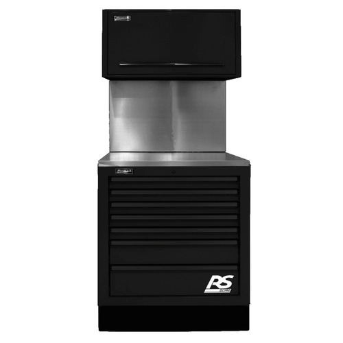 Cabinets | Homak BKCTS36003 36 in. CTS Conversion Kit with Solid Backsplash - Black image number 0