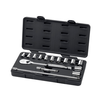 SOCKETS AND RATCHETS | KD Tools 15-Piece 1/2 in. Drive 6 Point Deep SAE Socket Set - 80706