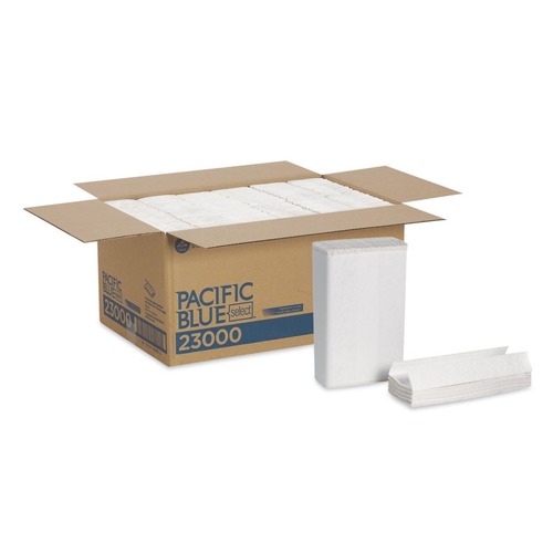  | Georgia Pacific Professional 23000 10.1 in. x 12.7 in. 2-Ply Pacific Blue Select C-Fold Paper Towels - White (1440/Carton) image number 0