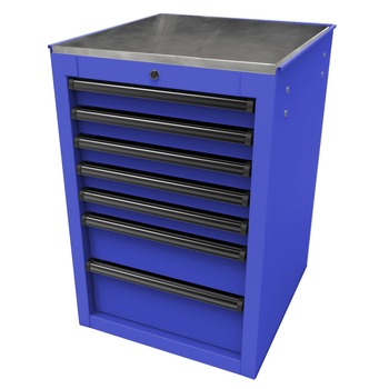 PRODUCTS | Homak RS Pro 22 in. 7-Drawer Side Cabinet - Blue - BL08022070