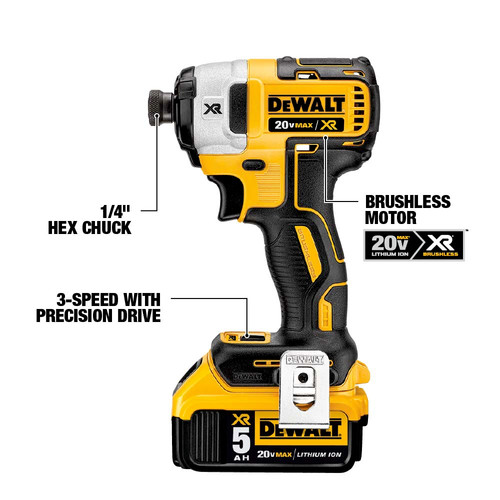 Dewalt 6 Tool Combo Kit XR 20V MAX Cordless with 2 5Ah Batteries DCK694P2