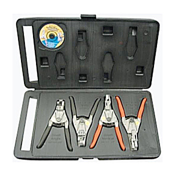 SPECIALTY PLIERS | Direct Source Int. 4-Piece Quick Release Pliers Set with Case - QRP4S-P