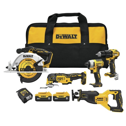 Combo Kits | Dewalt DCK530P2 20V MAX Brushless Lithium-Ion Cordless 5-Tool Combo Kit (5 Ah) image number 0