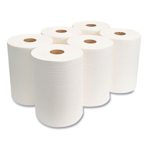  | Morcon Paper M610 10 in. x 500 ft. 1-Ply TAD Roll Towels - White (6 Rolls/Carton) image number 0