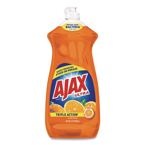 Buy 1 item, Get a Boardwalk Easy Grip Tape Measure for $5 | Ajax 144678 28 oz. Bottle Orange Scent Liquid Dish Detergent image number 0