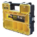Cases and Bags | Stanley FMST14820 14.5 in. x 17.4 in. x 4.5 in. FATMAX Deep Pro Organizer - Yellow/Black/Clear image number 1