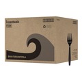  | Boardwalk BWKFORKHWPPBLA Heavyweight Polypropylene Plastic Fork Cutlery - Black (1000/Carton) image number 0