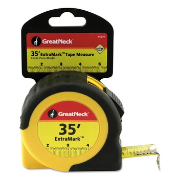 TAPE MEASURES | Great Neck ExtraMark 1 in. x 35 ft. Steel Tape Measure - Orange/Black - 95010