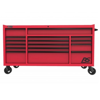 TOOL STORAGE | Homak RS PRO 72 in. 16 Drawer Roller Cabinet - Red - RD04072160