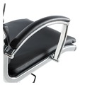 July Member-Exclusive Offer Save 10% off on One Item | Alera ALENR4119 Neratoli Series 17.32 in. to 21.25 in. Seat Height 275 lbs. Capacity High-Back Slim Profile Faux Leather Chair - Black Seat/Back, Chrome image number 5