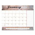 July Member-Exclusive Offer Save 10% off on One Item | AT-A-GLANCE 89702 12-Month (Jan to Dec): 2026 22 in. x 17 in. Marbled Stone Artwork Marbled Desk Pad - White/Multicolor Sheets, Clear Corners image number 0