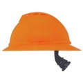 Hard Hats | MSA 10167921 V-Gard 500 Hi-Viz Fas-Trac III 4-Point Vented Hat - Orange image number 3