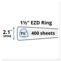 July Member-Exclusive Offer Save 10% off on One Item | Avery 09400 3 EZD Rings 1.5 in. Capacity 11 in. x 8.5 in. Durable View Binder with DuraHinge - Black image number 3