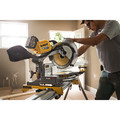 Miter Saws | Dewalt DHS716AT2 120V MAX FlexVolt Cordless Lithium-Ion 12 in. Fixed Compound Miter Saw Kit with Batteries and Adapter image number 1