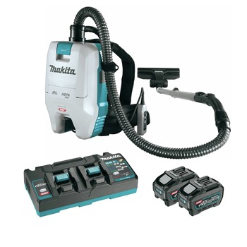 VACUUMS | Makita 40V max XGT Brushless Lithium-Ion  2-Quart HEPA Filter Cordless Backpack Dry Vacuum Kit (5 Ah) - GCV05T1X