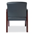 July Member-Exclusive Offer Save 10% off on One Item | Alera ALERL4319M Reception Lounge WL Series 24.21 in. x 24.8 in. x 32.67 in. Guest Chair - Black Seat/Back, Mahogany Base image number 3