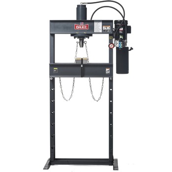 POWER TOOLS | Dake Model Force 25DA 110V 1-Phase 25-Ton Electrically Operated H-Frame Dura-Press - D-909215